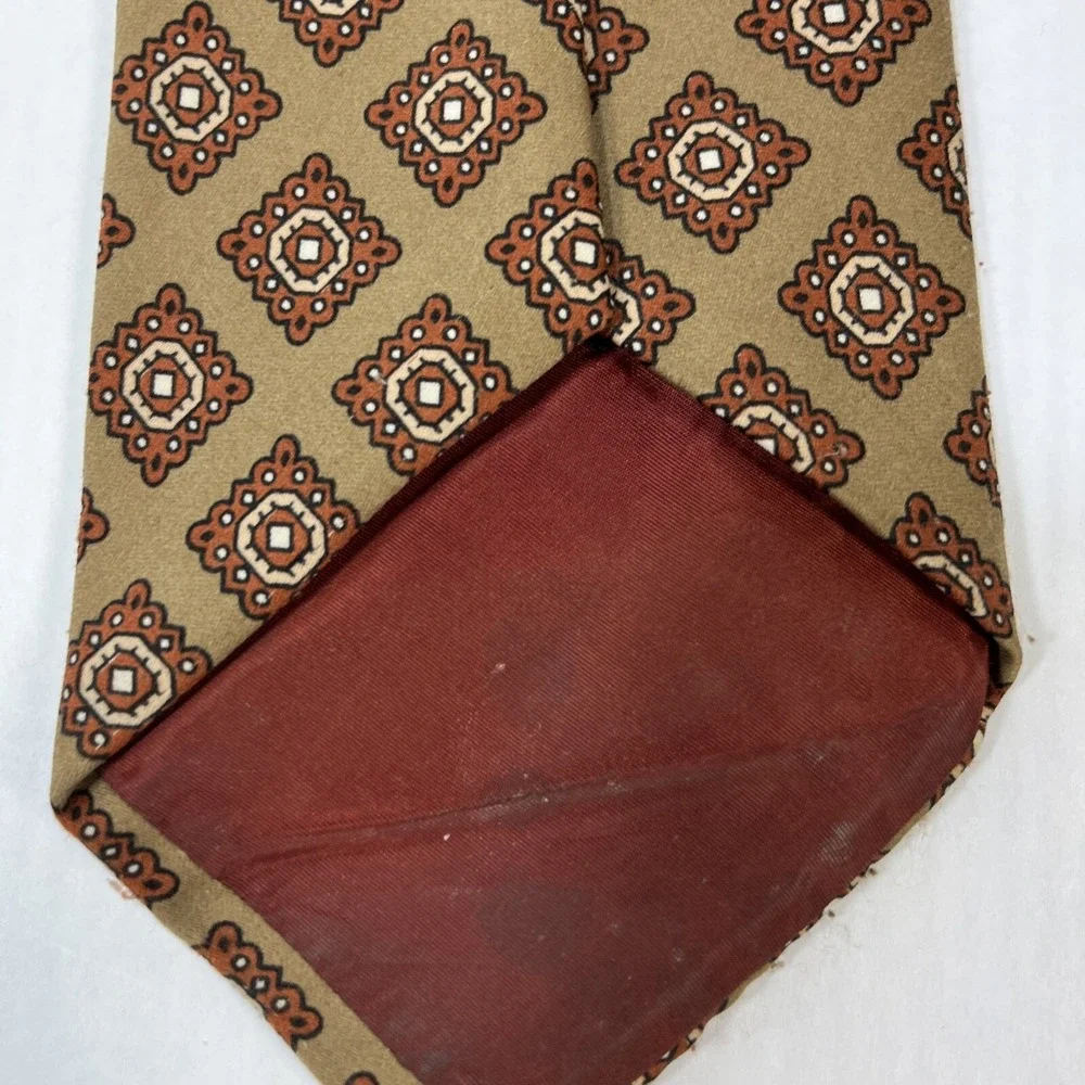 Arthur Frederick Mens Tie 4.25 in W x L56 in  Prob polyester Brown Tan